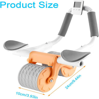Compact, adjustable ab roller wheel for targeted core and abdominal workout from K-AROLE