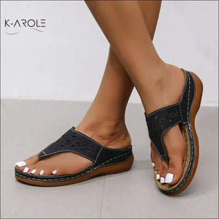 Clip Toe Wedge Sandals K-AROLE- The best sandals for women for summer K-AROLE