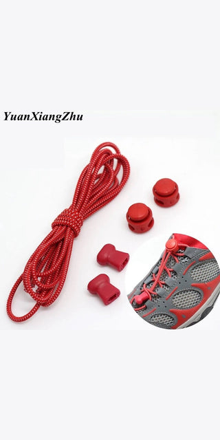 1Pair Stretching Lock Lace 23 Colors Sneaker Shoelaces Elastic Shoe Laces Quick Locking Shoestrings Running/Jogging/Triathlone